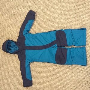 L.L. Bean Toddler Boys Cold Buster Snowsuit Navy/Teal 4T